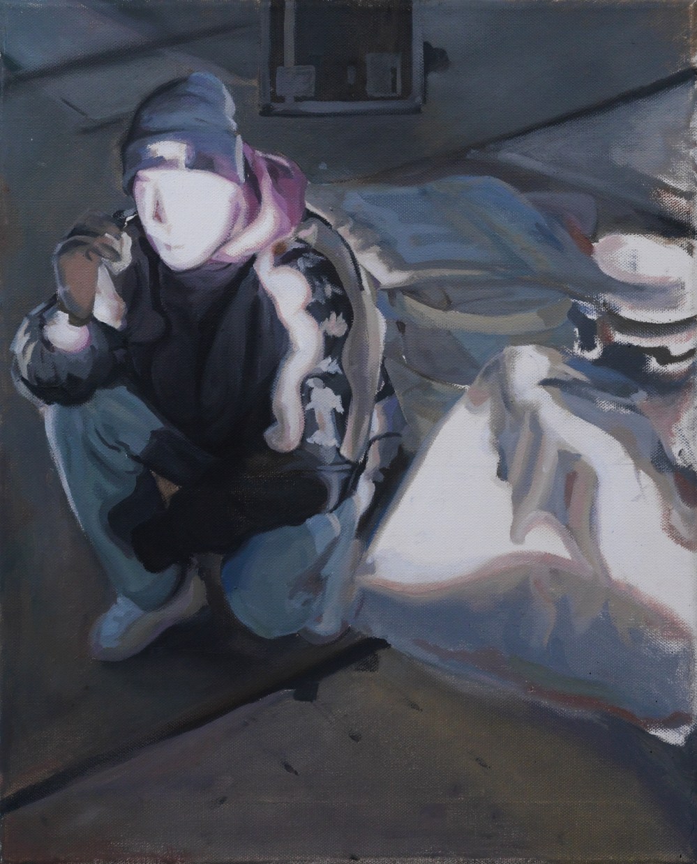 Cartier, huile sur toile, 50x40 cm, 2018 © GALERIE CHLOE SALGADO et Julian Simon