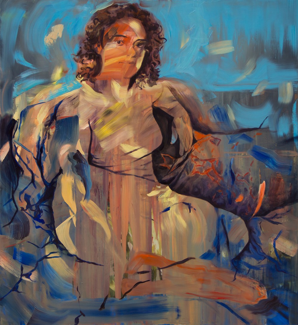 Caterina Ross (Gina), Oil on canvas, 121x132cm